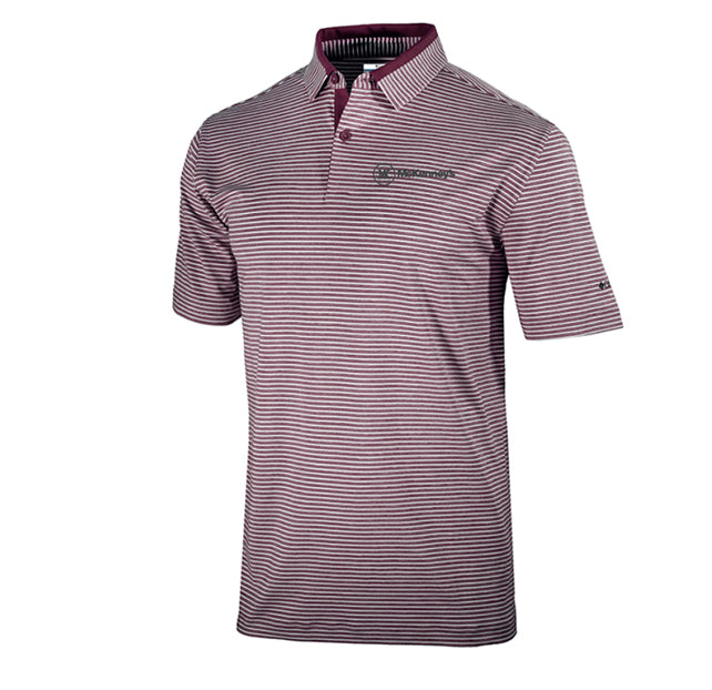 Columbia Stripe Golden Hills Omni-Wick Polo