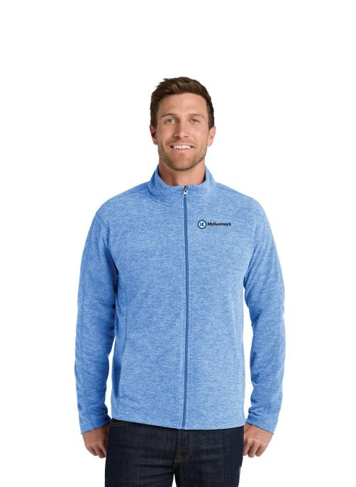 Port Authority® Heather Microfleece Full-Zip Jacket