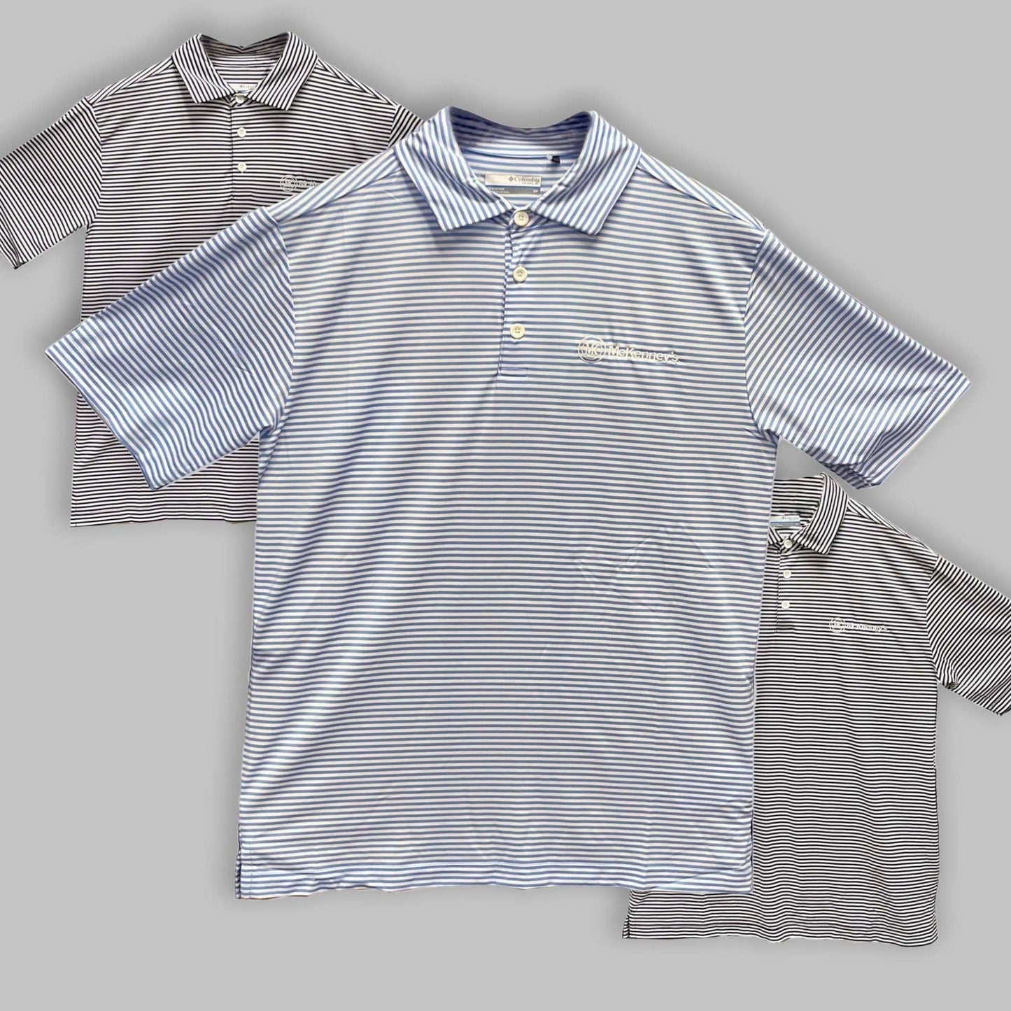 Columbia Striped Club Invite Polo
